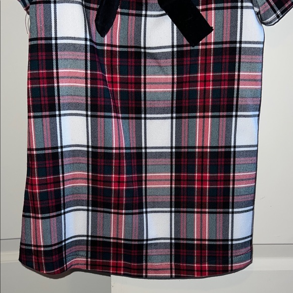 Copper Key Black and Red Plaid Dress with Bow - Picture 3 of 5